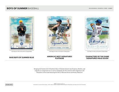 2024 Panini Boys of Summer Baseball Hobby Box - Columbia Hobby - Sports Card Boxes - Toploaders - Card Savers