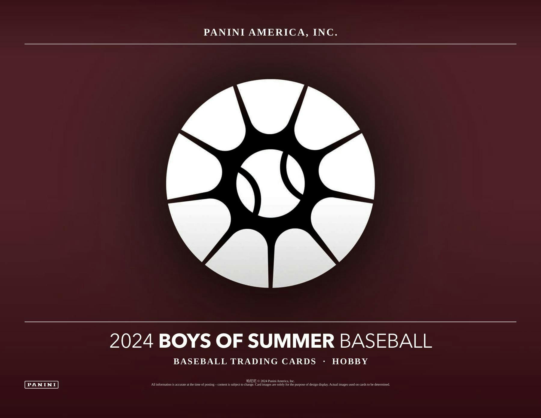 2024 Panini Boys of Summer Baseball Hobby Box - Columbia Hobby - Sports Card Boxes - Toploaders - Card Savers