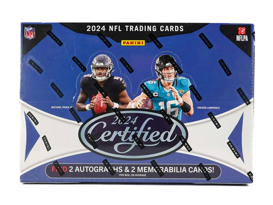 2024 Panini Certified Football Hobby Box - Columbia Hobby - Sports Card Boxes - Toploaders - Card Savers