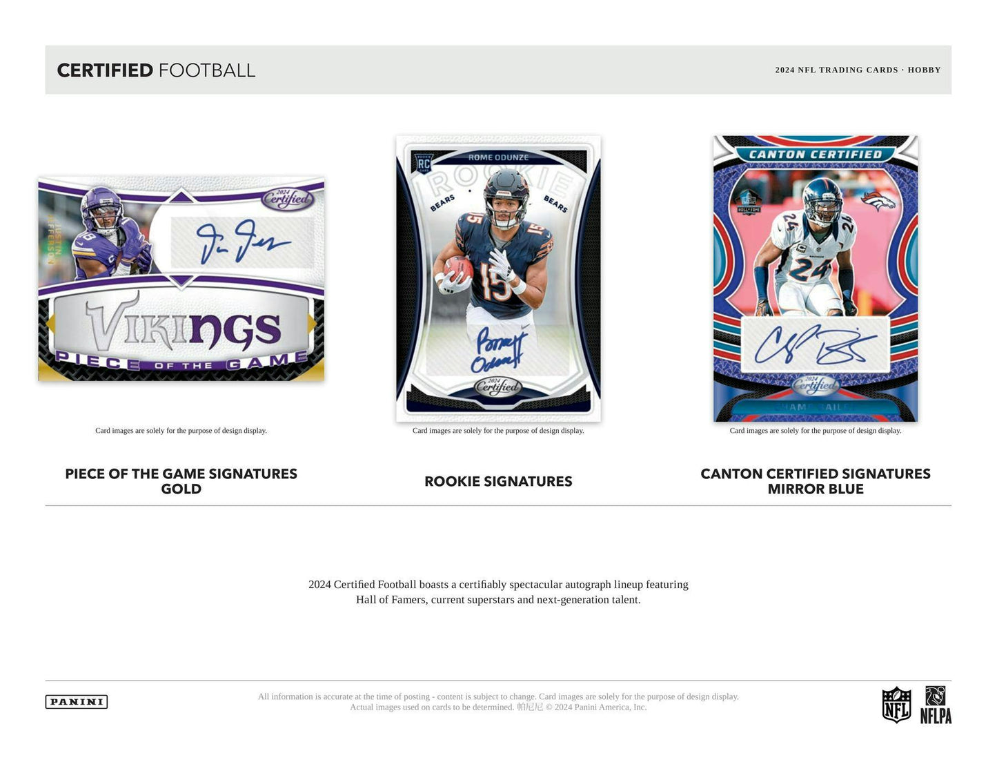 2024 Panini Certified Football Hobby Box - Columbia Hobby - Sports Card Boxes - Toploaders - Card Savers