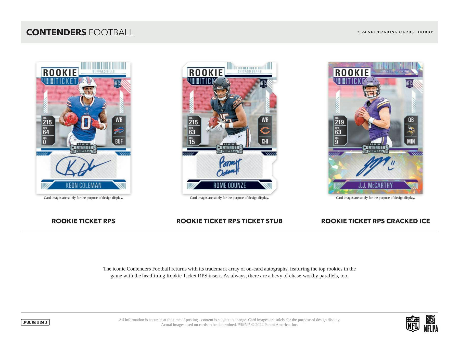 2024 Panini Contenders Football Hobby Box - Columbia Hobby - Sports Card Boxes - Toploaders - Card Savers