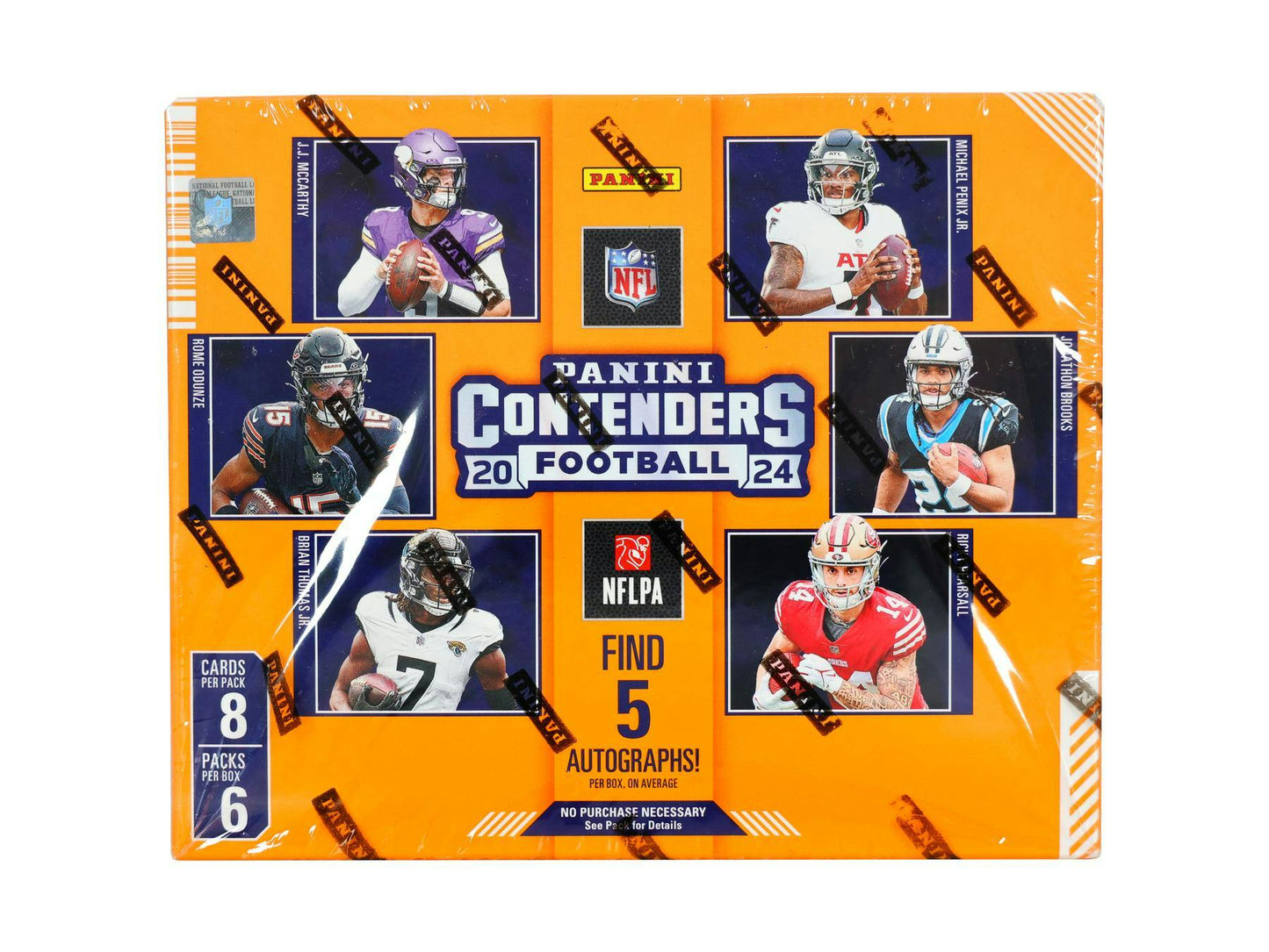 2024 Panini Contenders Football Hobby Box front

Rookie Ticket on-card autograph NFL trading card

Panini Contenders Football sealed hobby box 2024
