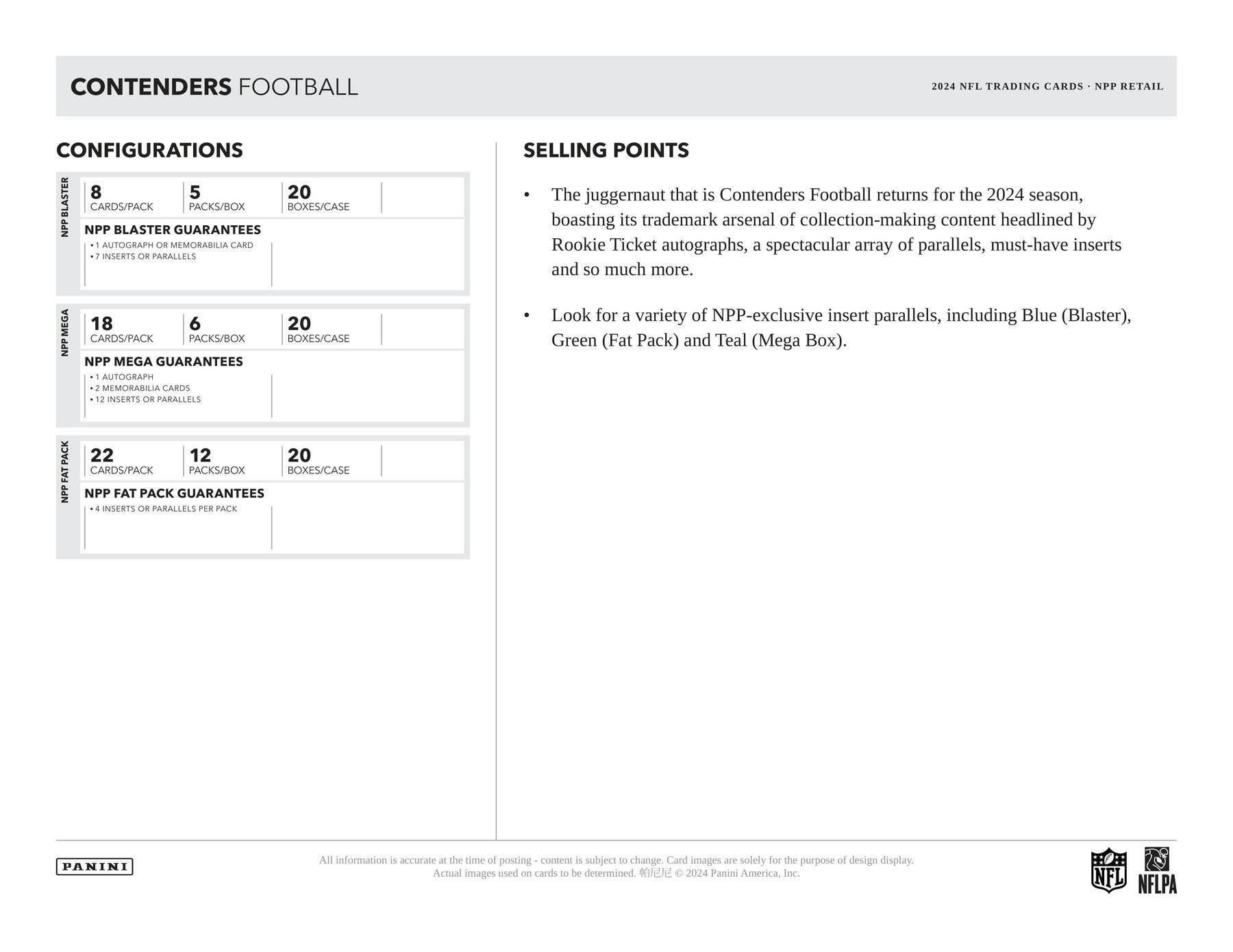 2024 Panini Contenders Football Retail 24 - Pack Box | Columbia Sports Cards & More - Columbia Hobby - Sports Card Boxes - Toploaders - Card Savers
