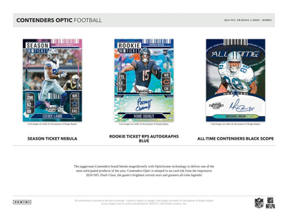 2024 Panini Contenders Optic Football Hobby Box - Columbia Hobby - Sports Card Boxes - Toploaders - Card Savers