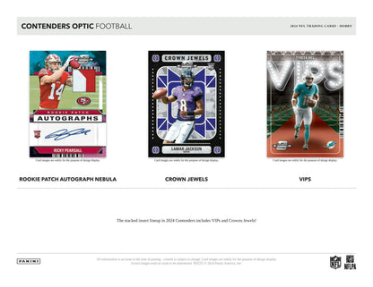 2024 Panini Contenders Optic Football Hobby Box - Columbia Hobby - Sports Card Boxes - Toploaders - Card Savers