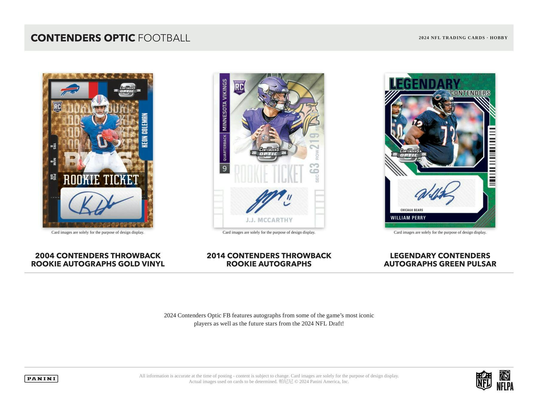 2024 Panini Contenders Optic Football Hobby Box - Columbia Hobby - Sports Card Boxes - Toploaders - Card Savers