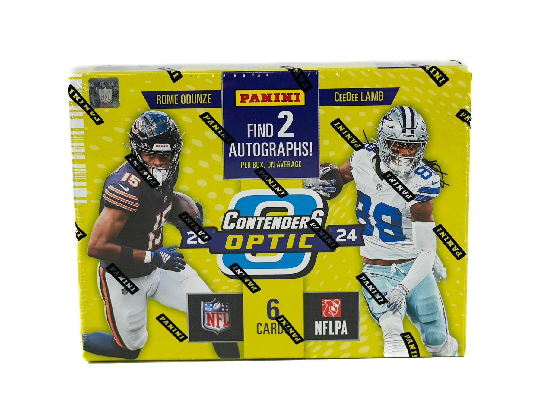 2024 Panini Contenders Optic Football Hobby Box front

Contenders Optic Rookie Ticket RPS autograph cards

Panini Contenders Optic 2024 football box sealed