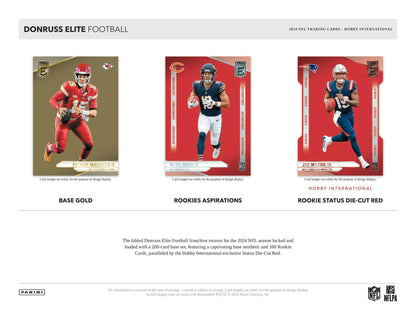 2024 Panini Donruss Elite Football International Hobby Box - Columbia Hobby - Sports Card Boxes - Toploaders - Card Savers