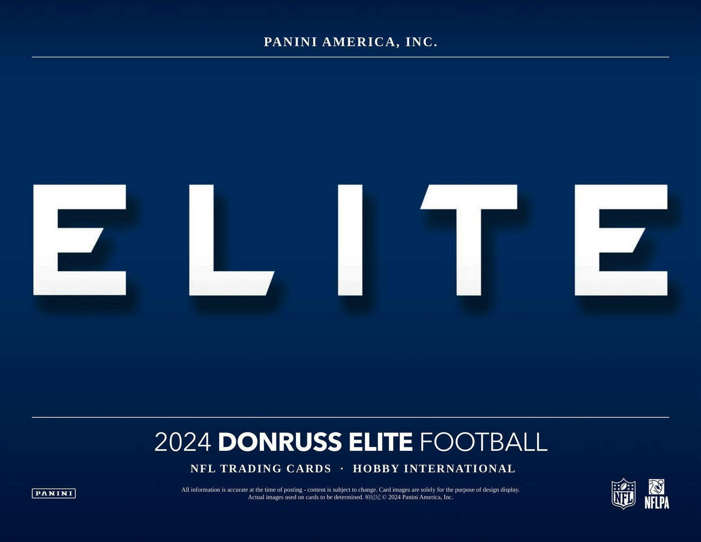 2024 Panini Donruss Elite Football International Hobby Box - Columbia Hobby - Sports Card Boxes - Toploaders - Card Savers