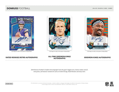 2024 Panini Donruss Football Hobby Box - Columbia Hobby - Sports Card Boxes - Toploaders - Card Savers