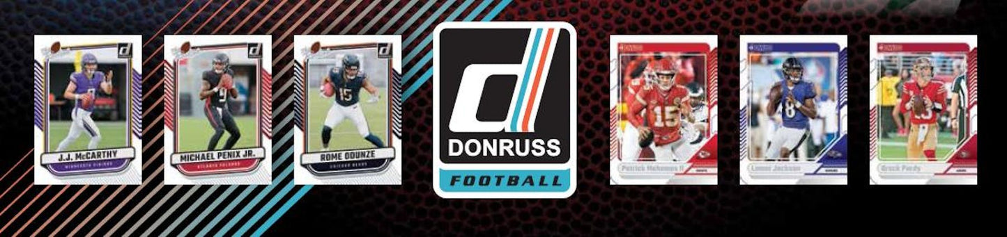 2024 Panini Donruss Football Hobby Factory Set - Columbia Hobby - Sports Card Boxes - Toploaders - Card Savers