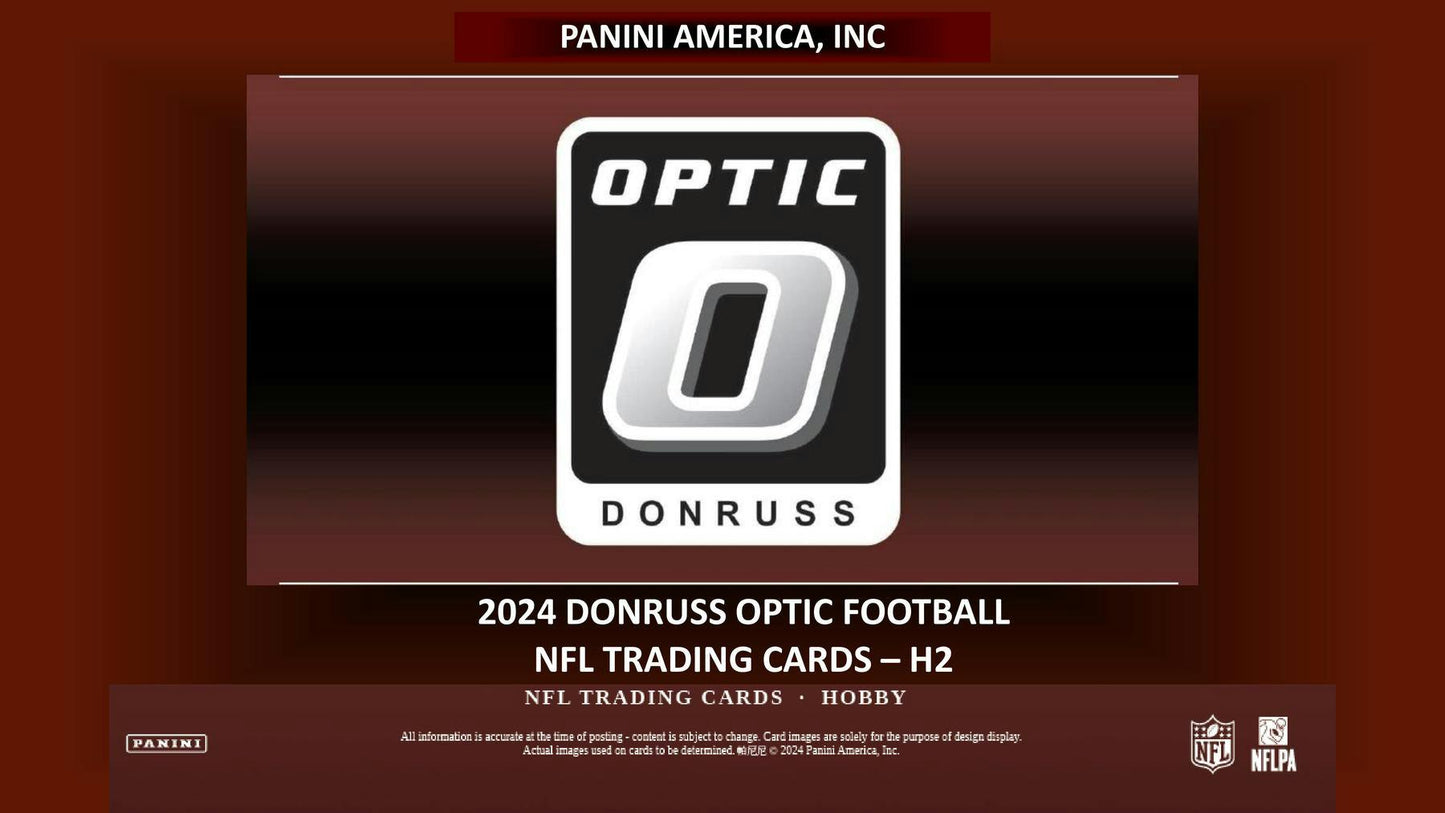 2024 Panini Donruss Optic Football H2 Box - Columbia Hobby - Sports Card Boxes - Toploaders - Card Savers