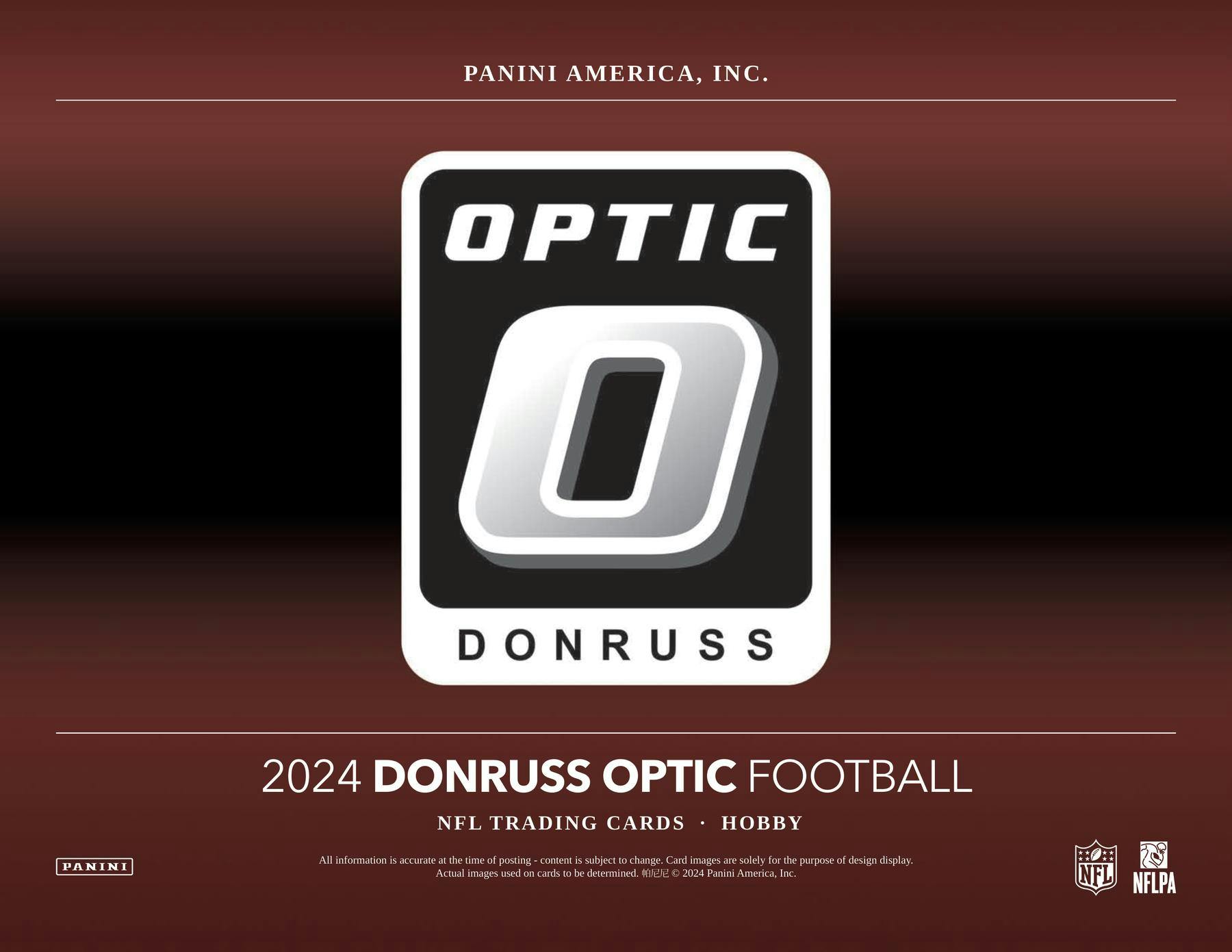 2024 Panini Donruss Optic Football Hobby Box - Columbia Hobby - Sports Card Boxes - Toploaders - Card Savers