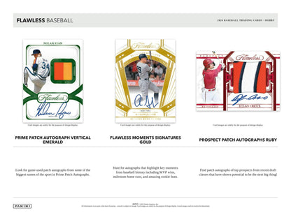 2024 Panini Flawless Baseball Hobby Box - Columbia Hobby - Sports Card Boxes - Toploaders - Card Savers