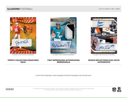 2024 Panini Illusions Football Hobby - Columbia Hobby - Sports Card Boxes - Toploaders - Card Savers