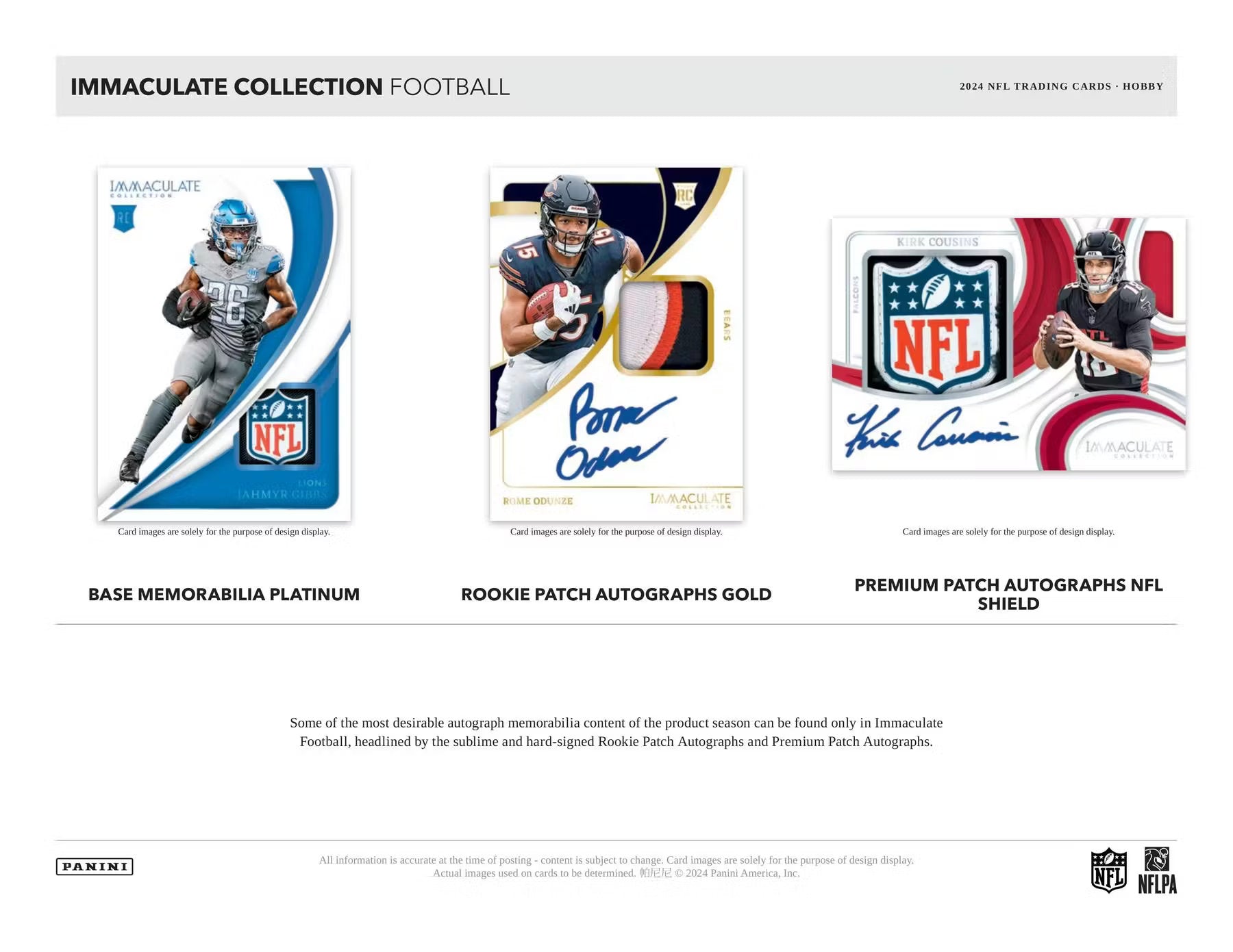 2024 Panini Immaculate Football Hobby Box | Columbia Sports Cards - Columbia Hobby - Sports Card Boxes - Toploaders - Card Savers