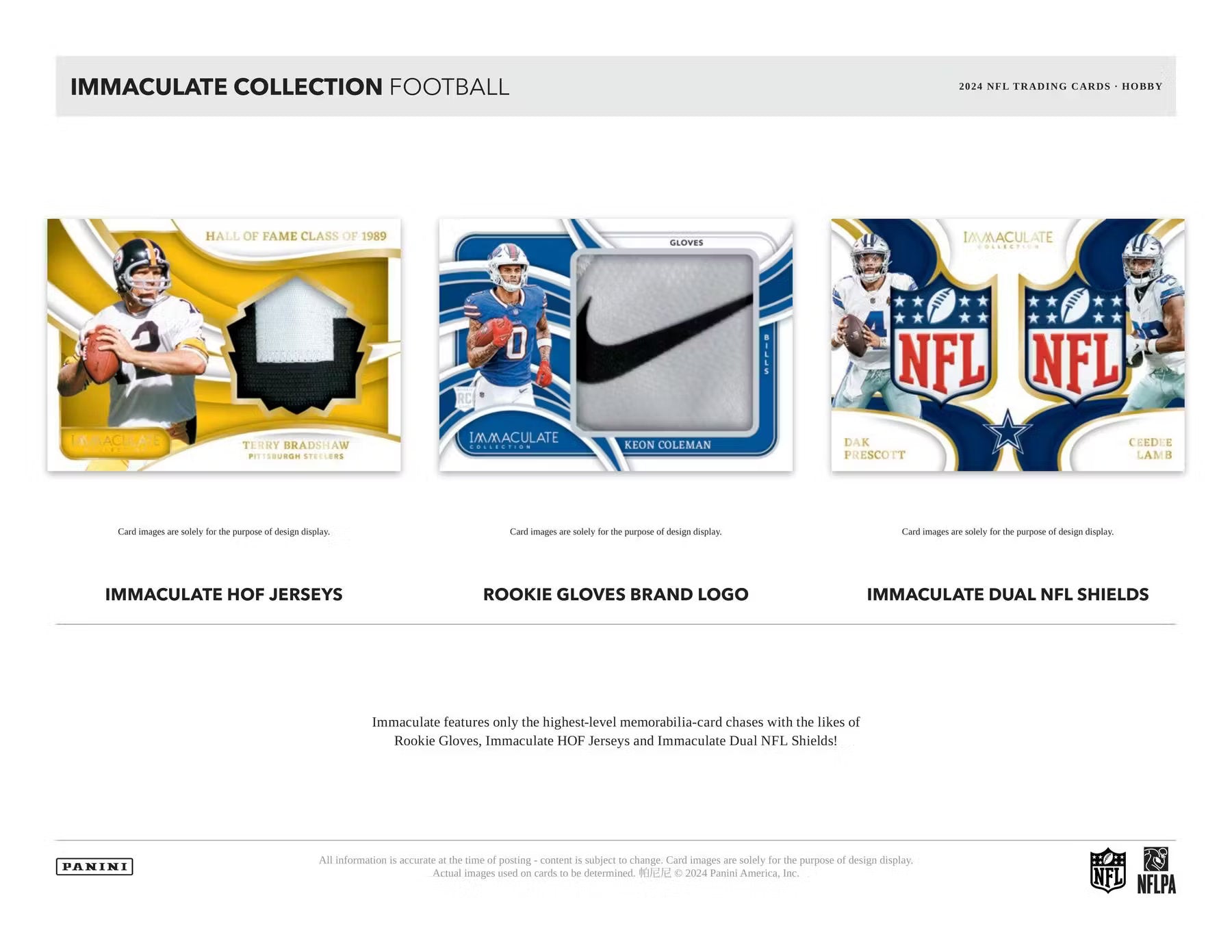 2024 Panini Immaculate Football Hobby Box | Columbia Sports Cards - Columbia Hobby - Sports Card Boxes - Toploaders - Card Savers