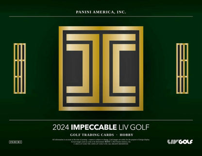 2024 Panini Impeccable LIV Golf Hobby Box - Columbia Hobby - Sports Card Boxes - Toploaders - Card Savers