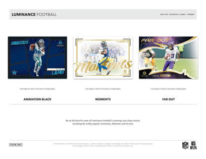 2024 Panini Luminance Football Hobby Box - Columbia Hobby - Sports Card Boxes - Toploaders - Card Savers