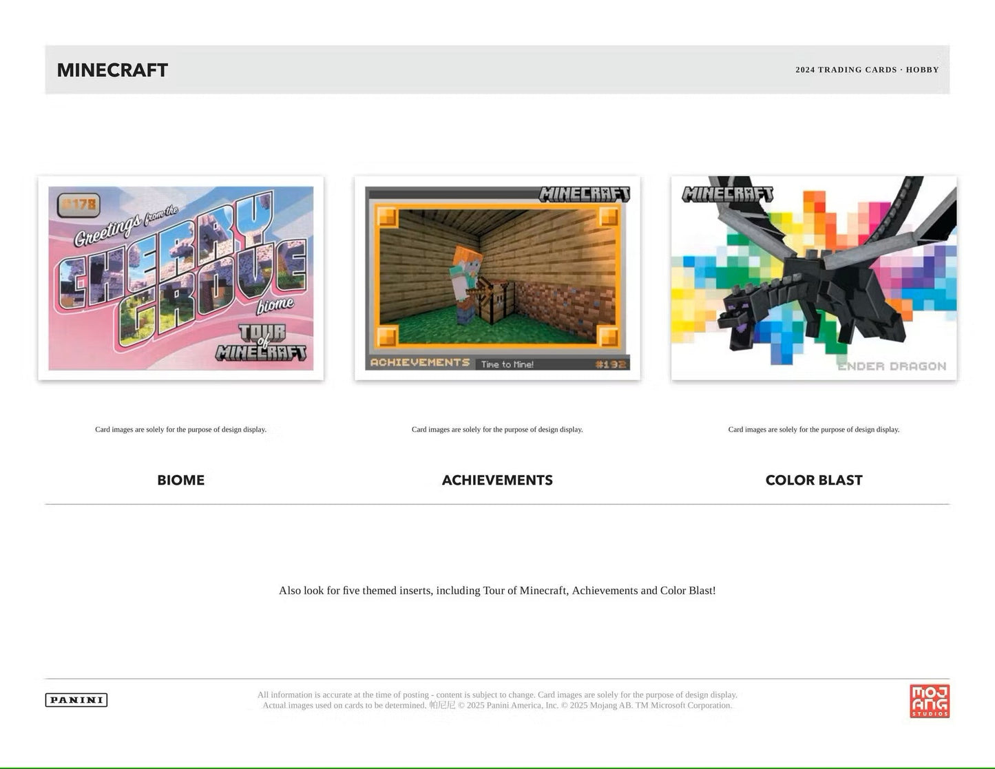 2024 Panini Minecraft Hobby Preferred Box - Columbia Hobby - Sports Card Boxes - Toploaders - Card Savers