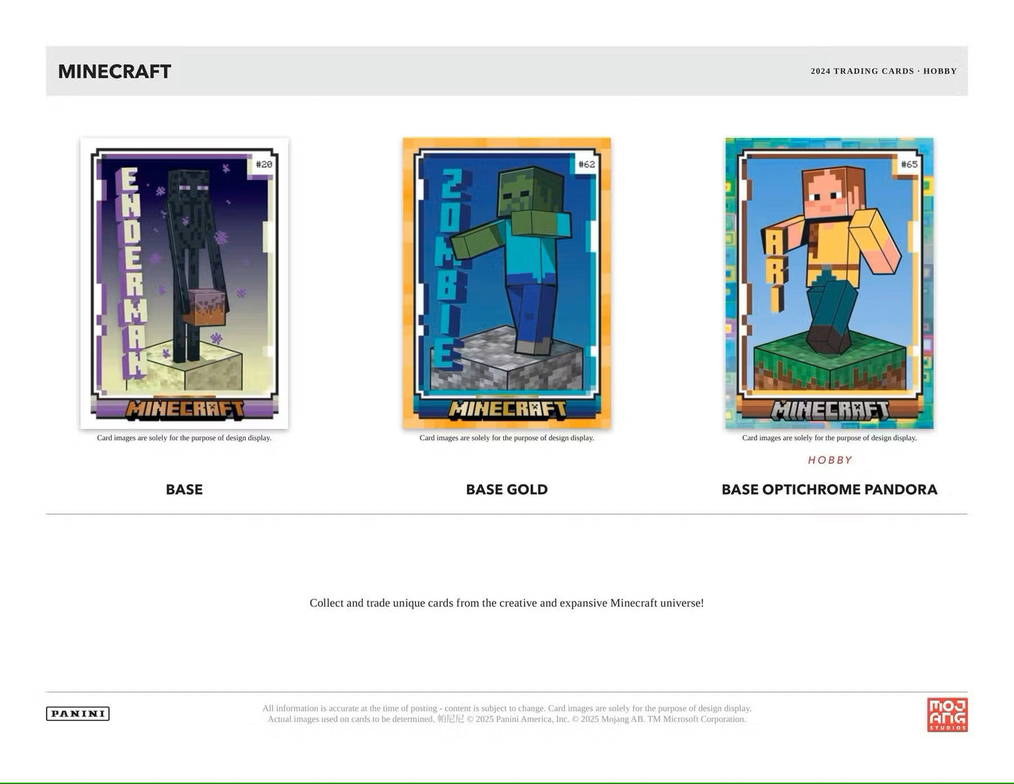 2024 Panini Minecraft Hobby Preferred Box - Columbia Hobby - Sports Card Boxes - Toploaders - Card Savers