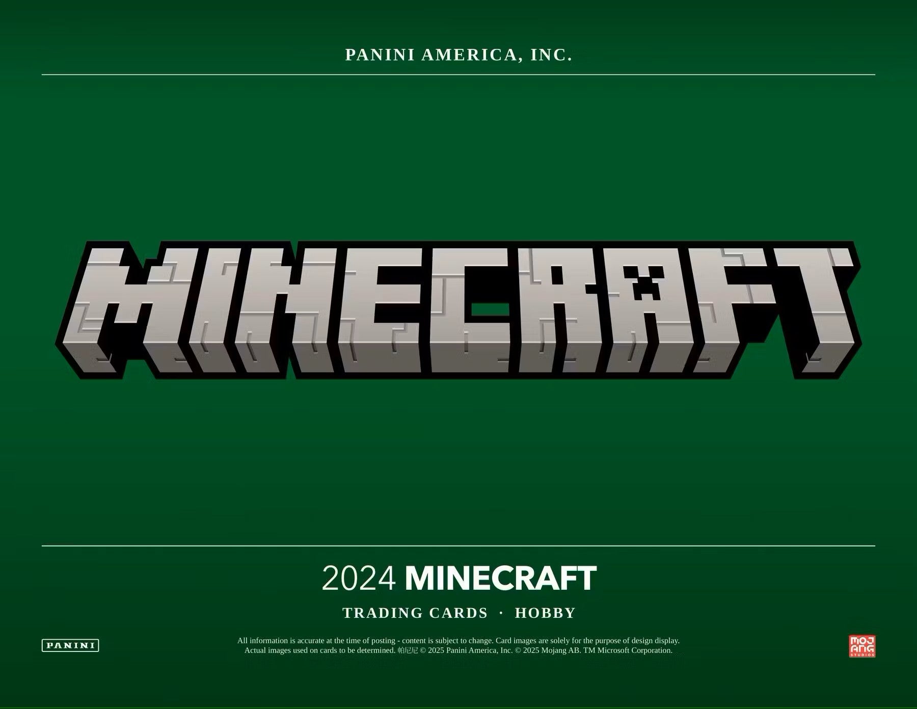 2024 Panini Minecraft Hobby Preferred Box - Columbia Hobby - Sports Card Boxes - Toploaders - Card Savers
