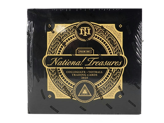2024 Panini National Treasures Collegiate Football Hobby Box - Columbia Hobby - Sports Card Boxes - Toploaders - Card Savers