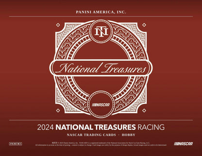 2024 Panini National Treasures Racing Hobby Box - Columbia Hobby - Sports Card Boxes - Toploaders - Card Savers