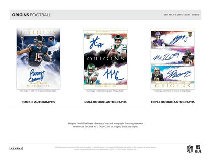 2024 Panini Origins Football Hobby Box - Columbia Hobby - Sports Card Boxes - Toploaders - Card Savers