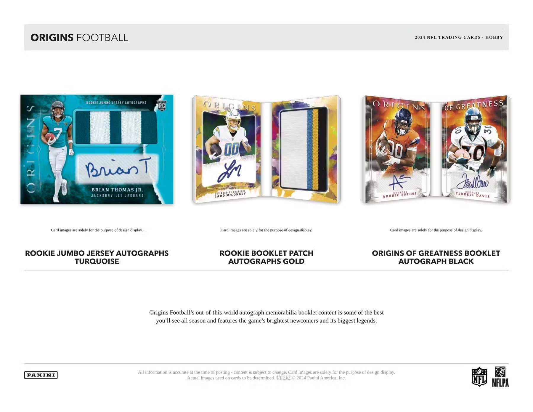 2024 Panini Origins Football Hobby Box - Columbia Hobby - Sports Card Boxes - Toploaders - Card Savers