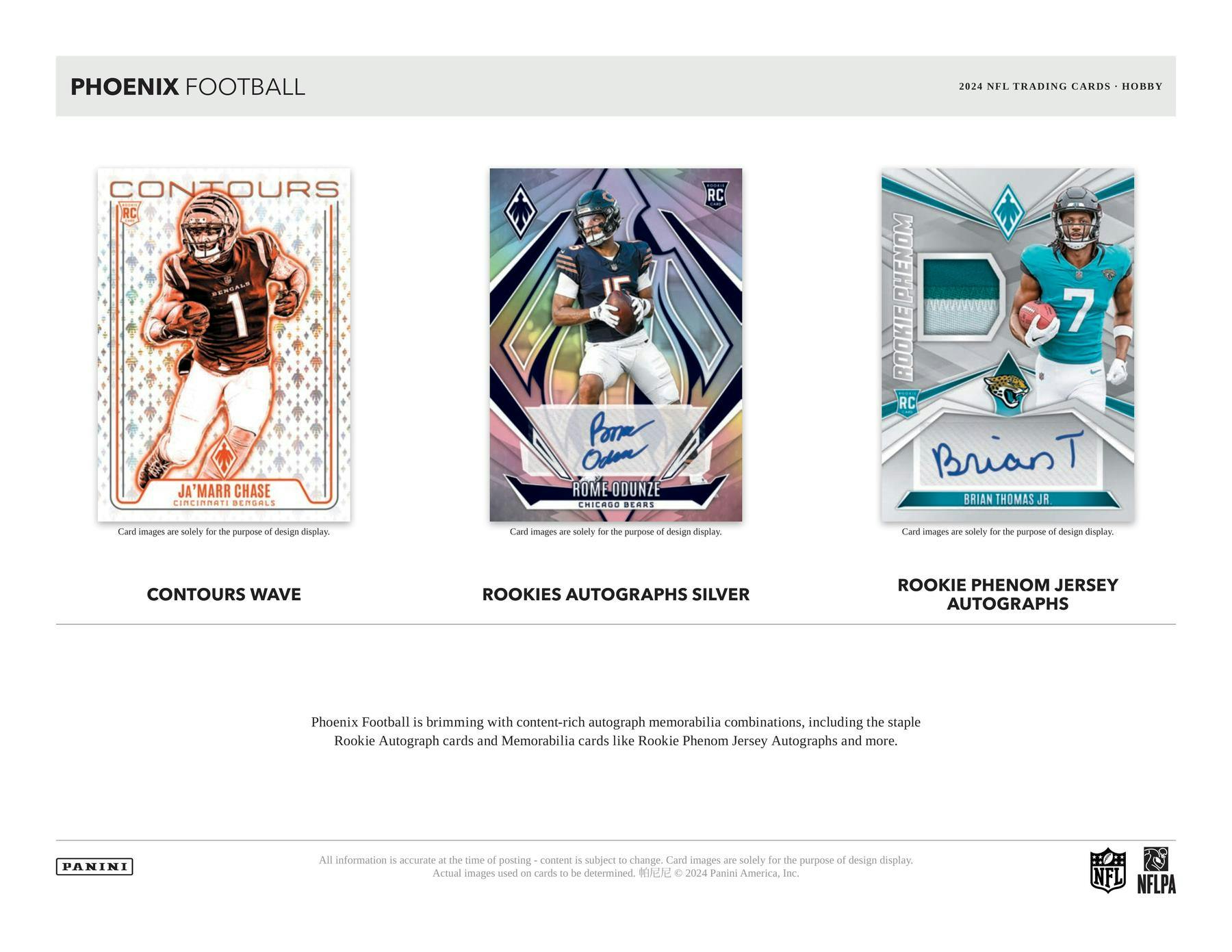 2024 Panini Phoenix Football Hobby Box - Columbia Hobby - Sports Card Boxes - Toploaders - Card Savers
