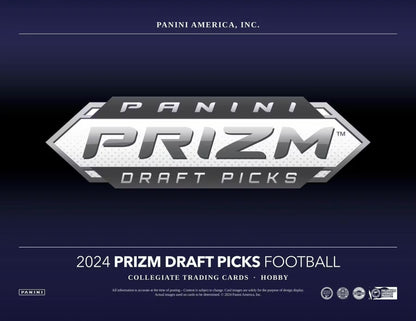 2024 Panini Prizm Draft Picks Football Hobby Box - Columbia Hobby - Sports Card Boxes - Toploaders - Card Savers