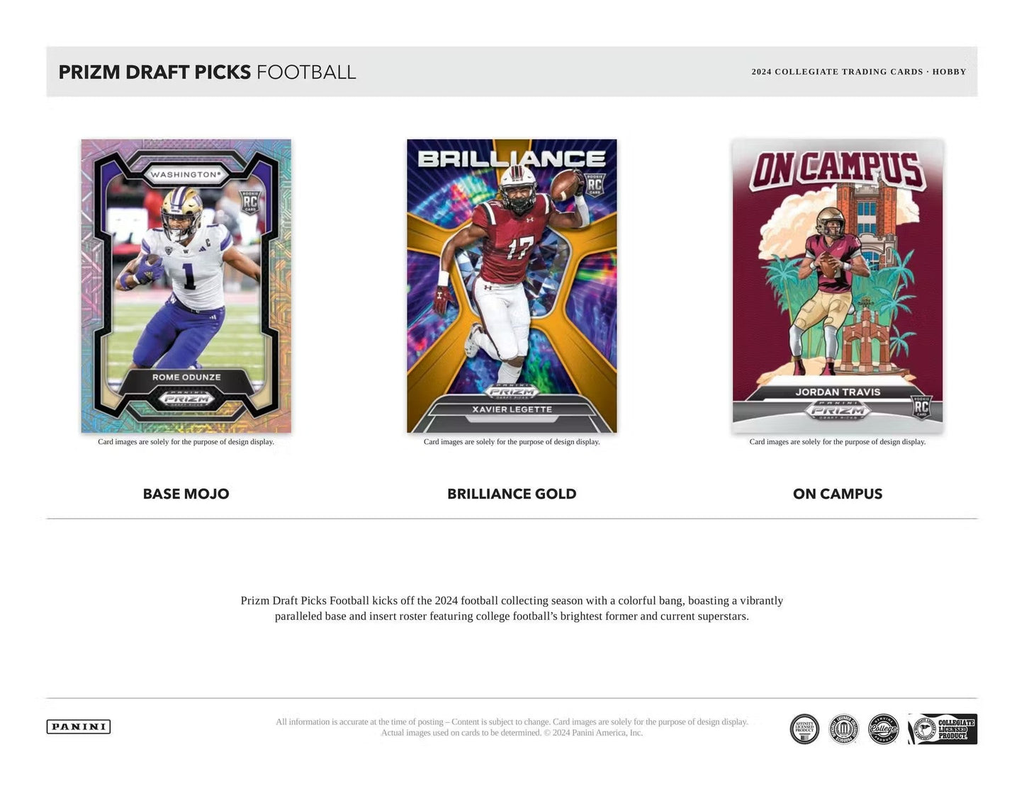 2024 Panini Prizm Draft Picks Football Hobby Box - Columbia Hobby - Sports Card Boxes - Toploaders - Card Savers