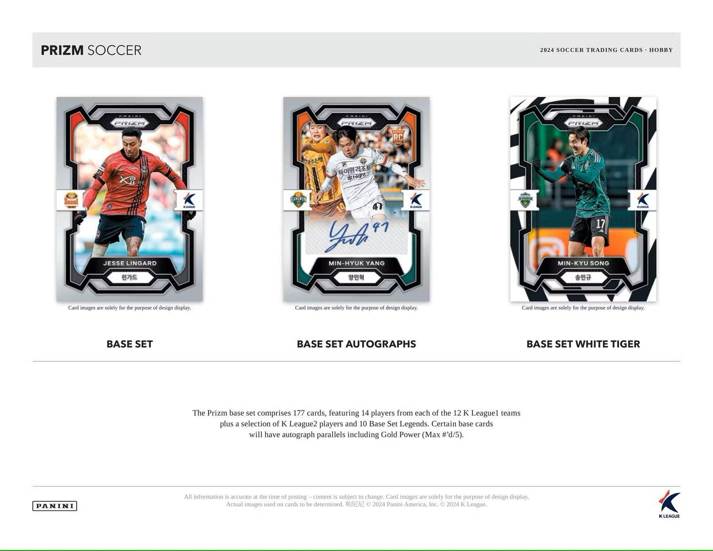 2024 Panini Prizm K League Soccer Hobby Box - Columbia Hobby - Sports Card Boxes - Toploaders - Card Savers
