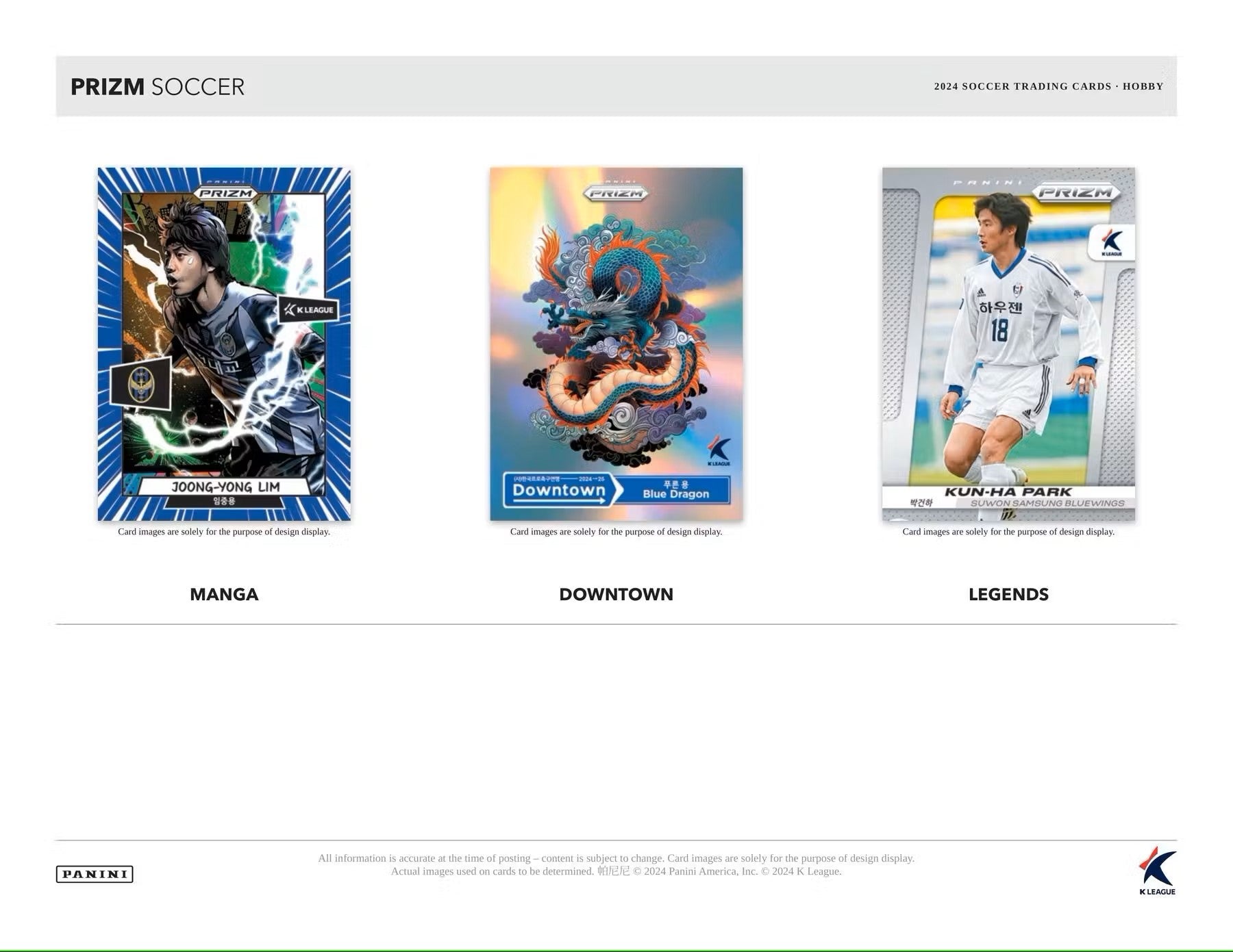 2024 Panini Prizm K League Soccer Hobby Box - Columbia Hobby - Sports Card Boxes - Toploaders - Card Savers