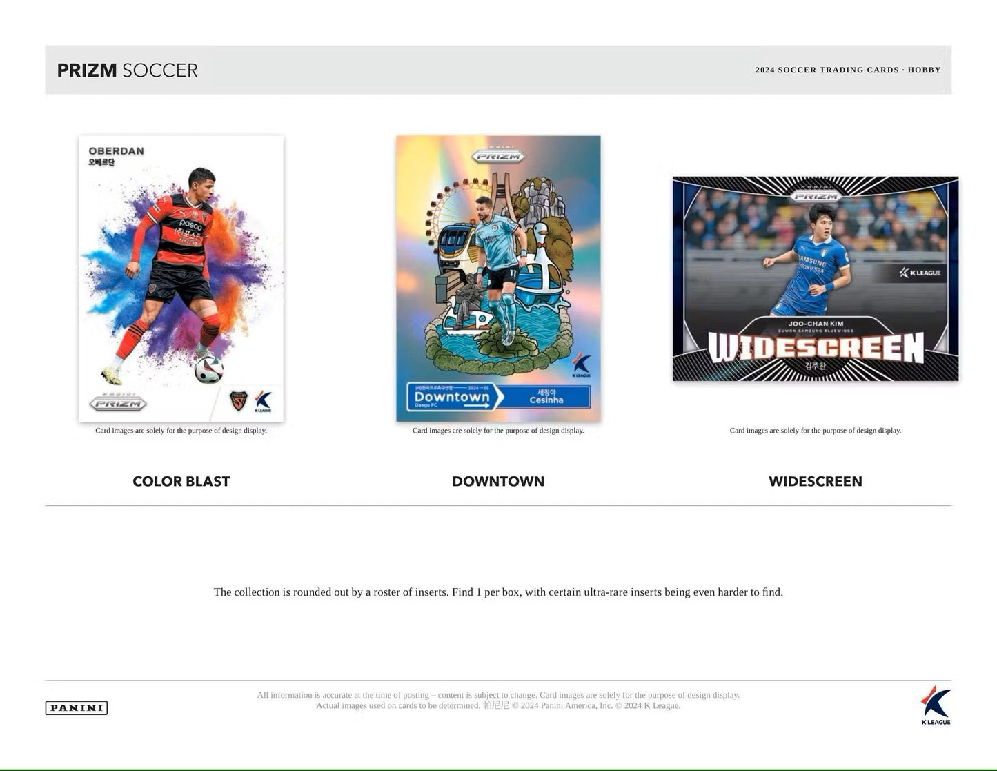 2024 Panini Prizm K League Soccer Hobby Box - Columbia Hobby - Sports Card Boxes - Toploaders - Card Savers