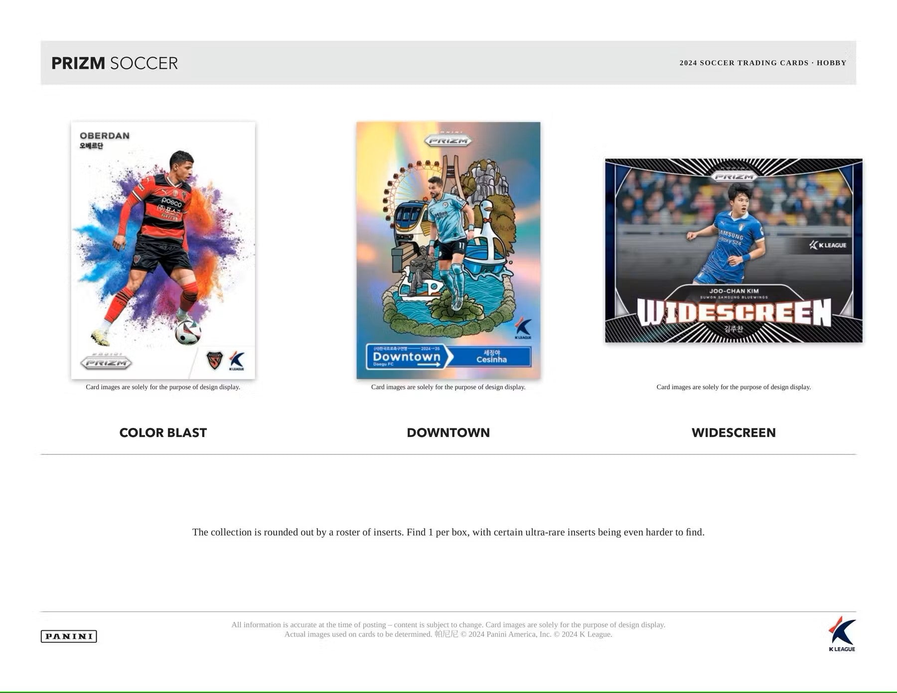 2024 Panini Prizm K League Soccer Hobby Box - Columbia Hobby - Sports Card Boxes - Toploaders - Card Savers