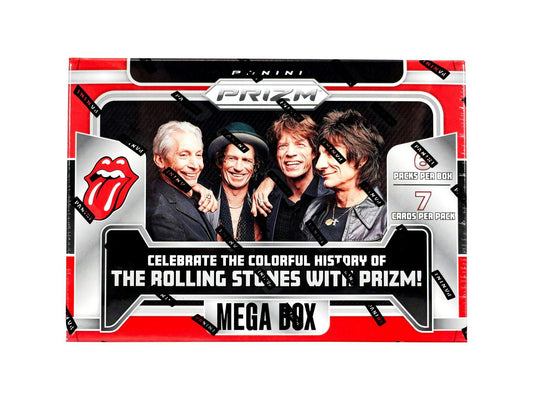 2024 Panini Prizm The Rolling Stones Hobby Mega Box - Columbia Hobby - Sports Card Boxes - Toploaders - Card Savers