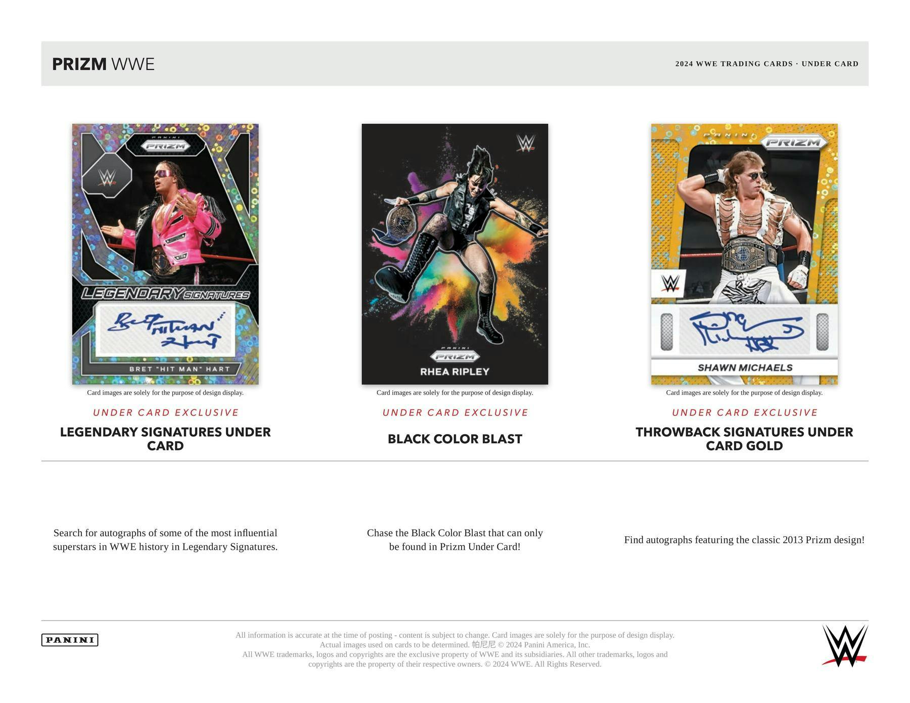 2024 Panini Prizm WWE Wrestling Under Card Box - Columbia Hobby - Sports Card Boxes - Toploaders - Card Savers