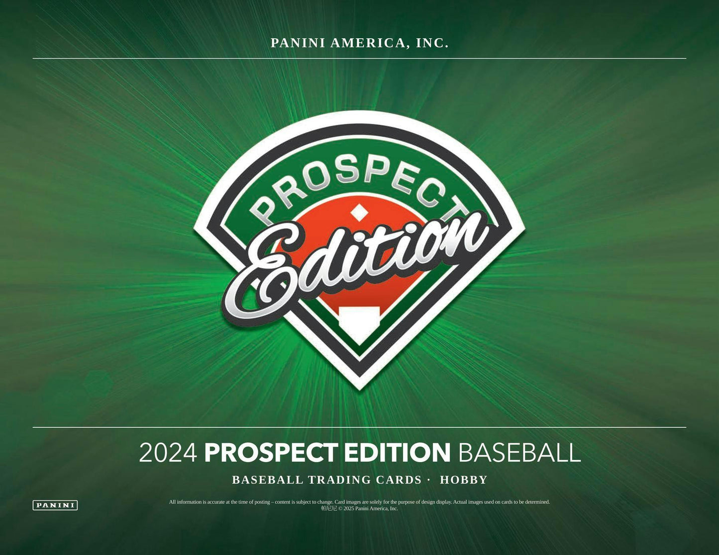 2024 Panini Prospect Edition Baseball Hobby Box - Columbia Hobby - Sports Card Boxes - Toploaders - Card Savers