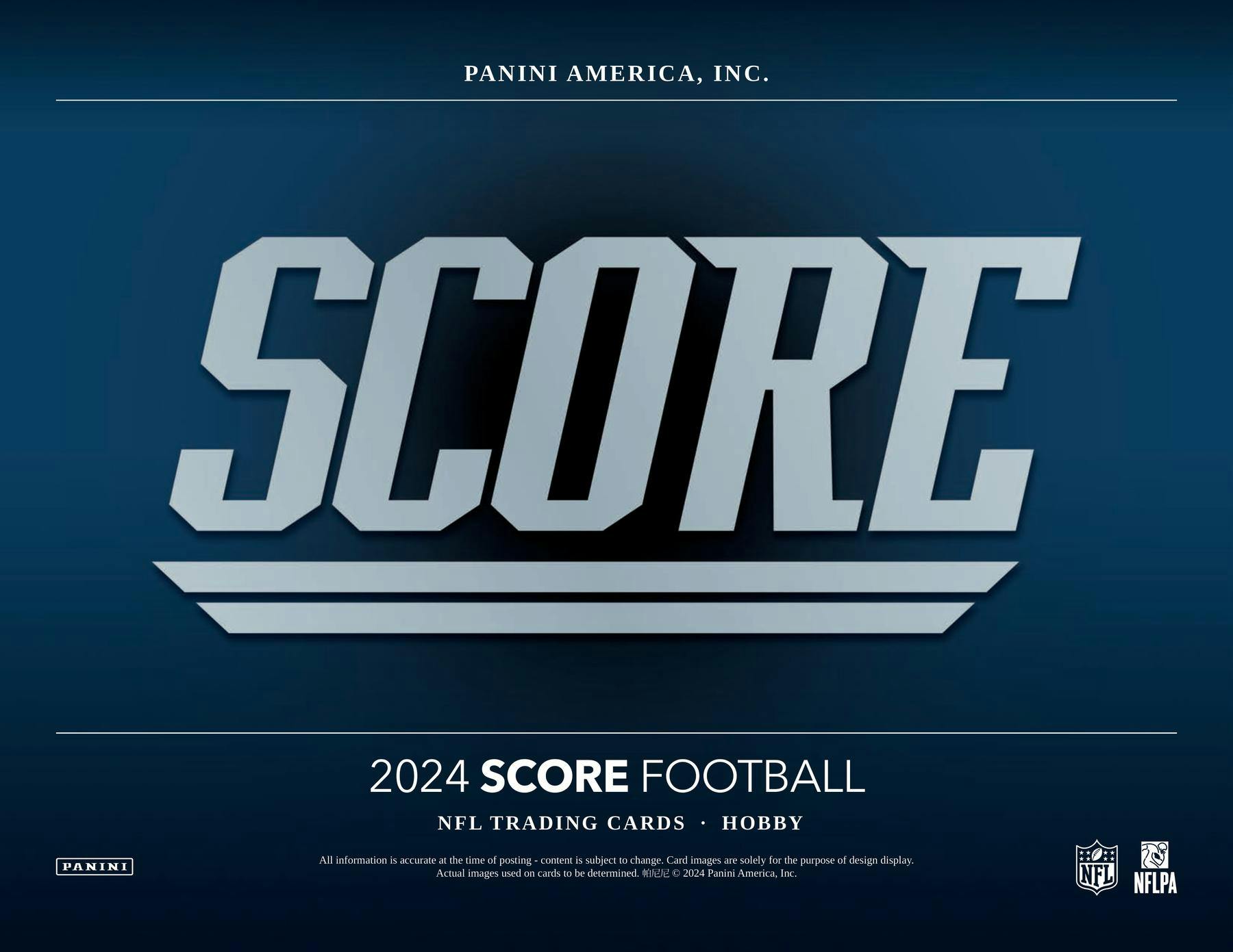 2024 Panini Score Football Hobby Box - Columbia Hobby - Sports Card Boxes - Toploaders - Card Savers