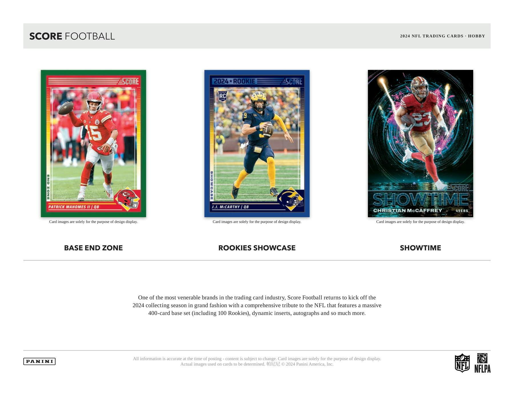 2024 Panini Score Football Hobby Box - Columbia Hobby - Sports Card Boxes - Toploaders - Card Savers