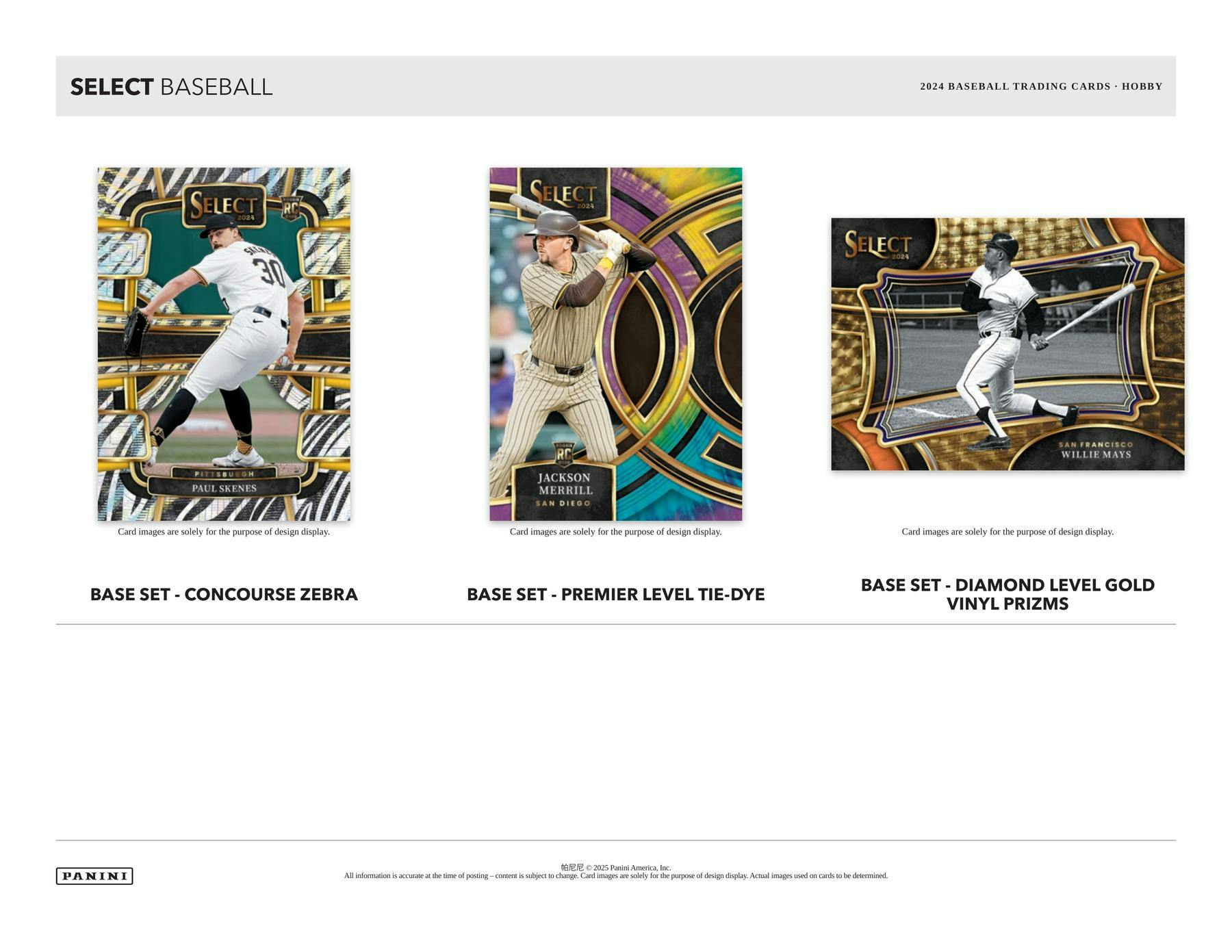 2024 Panini Select Baseball Hobby Box - Columbia Hobby - Sports Card Boxes - Toploaders - Card Savers