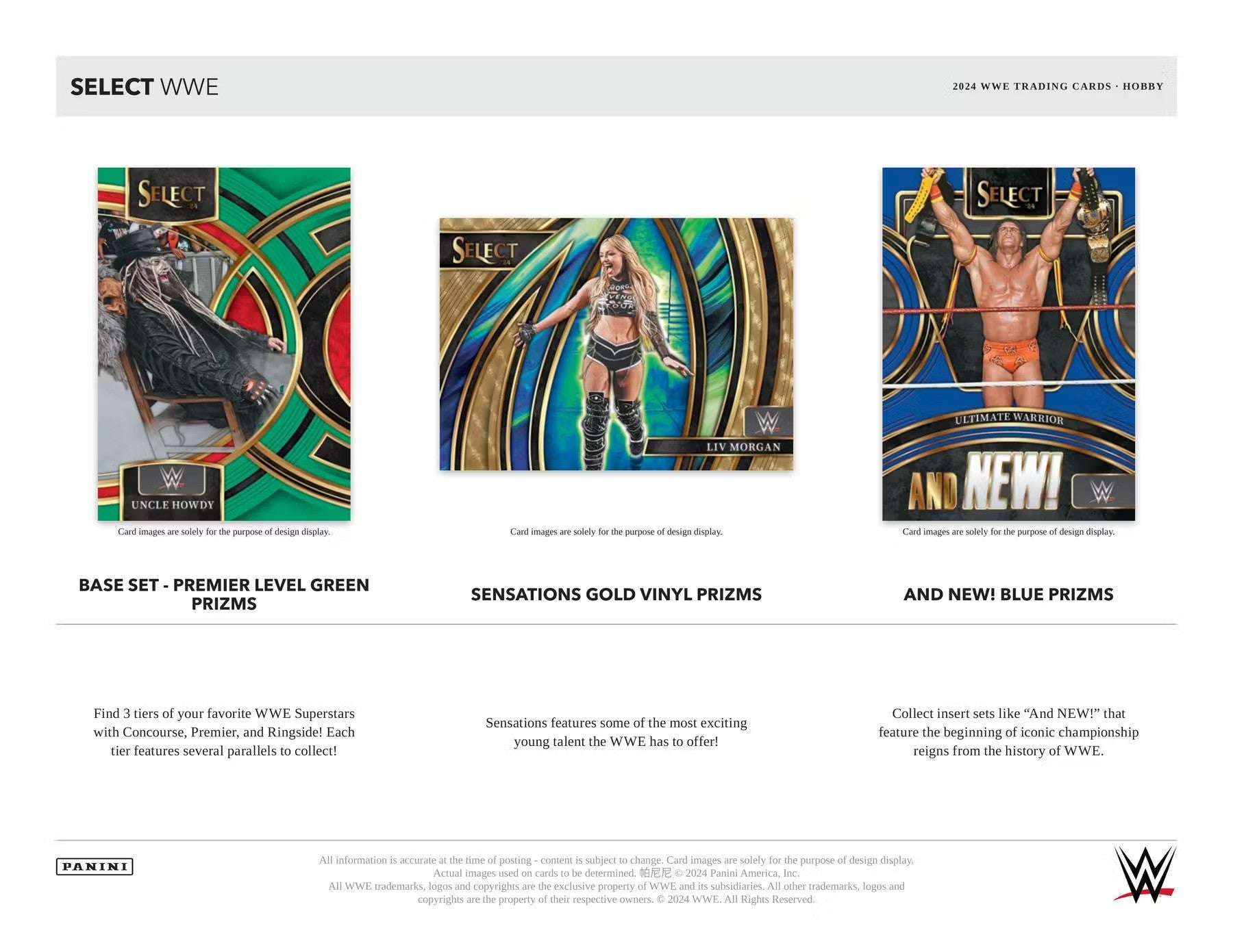 2024 Panini Select WWE Wrestling Hobby Box - Columbia Hobby - Sports Card Boxes - Toploaders - Card Savers