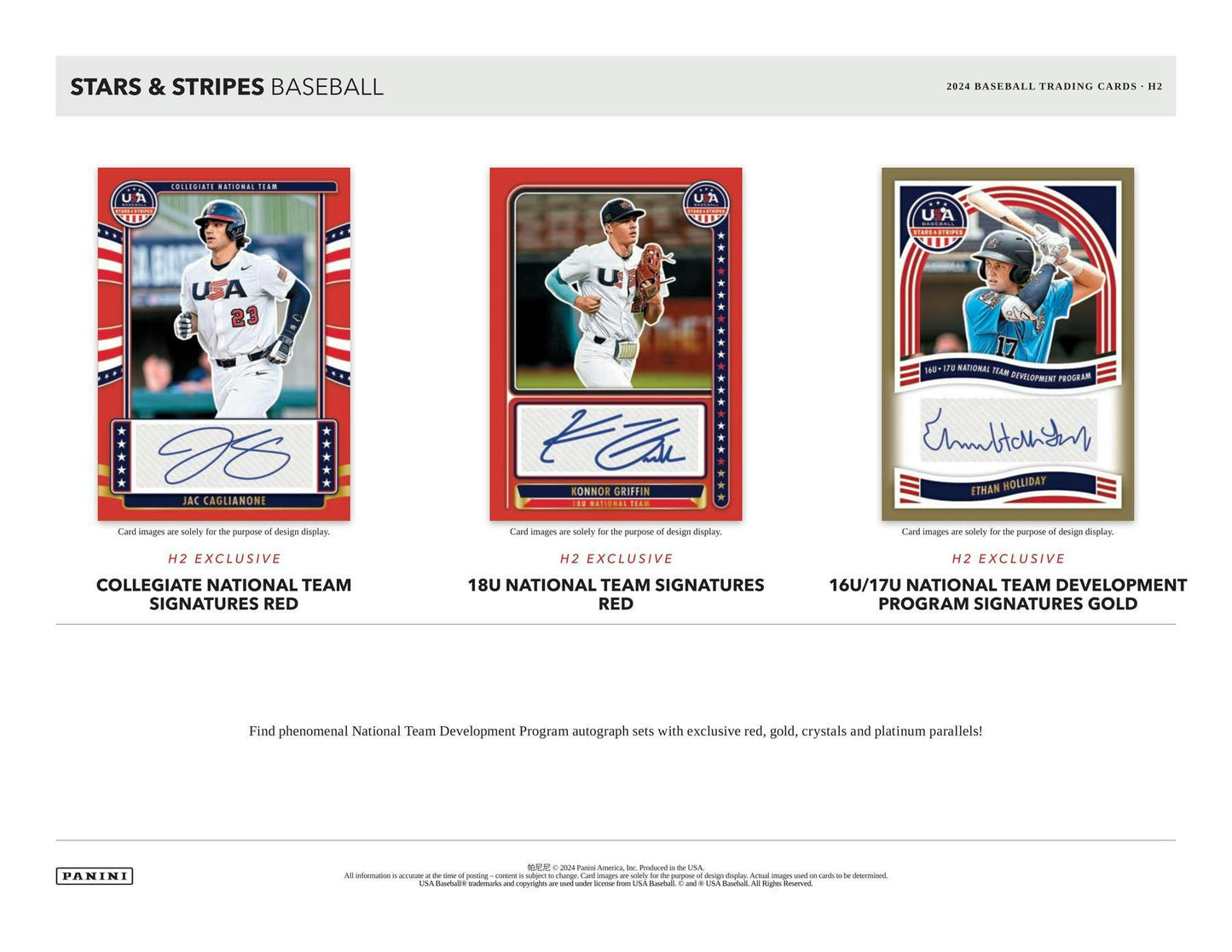 2024 Panini USA Stars & Stripes Baseball Hybrid H2 Box - Columbia Hobby - Sports Card Boxes - Toploaders - Card Savers