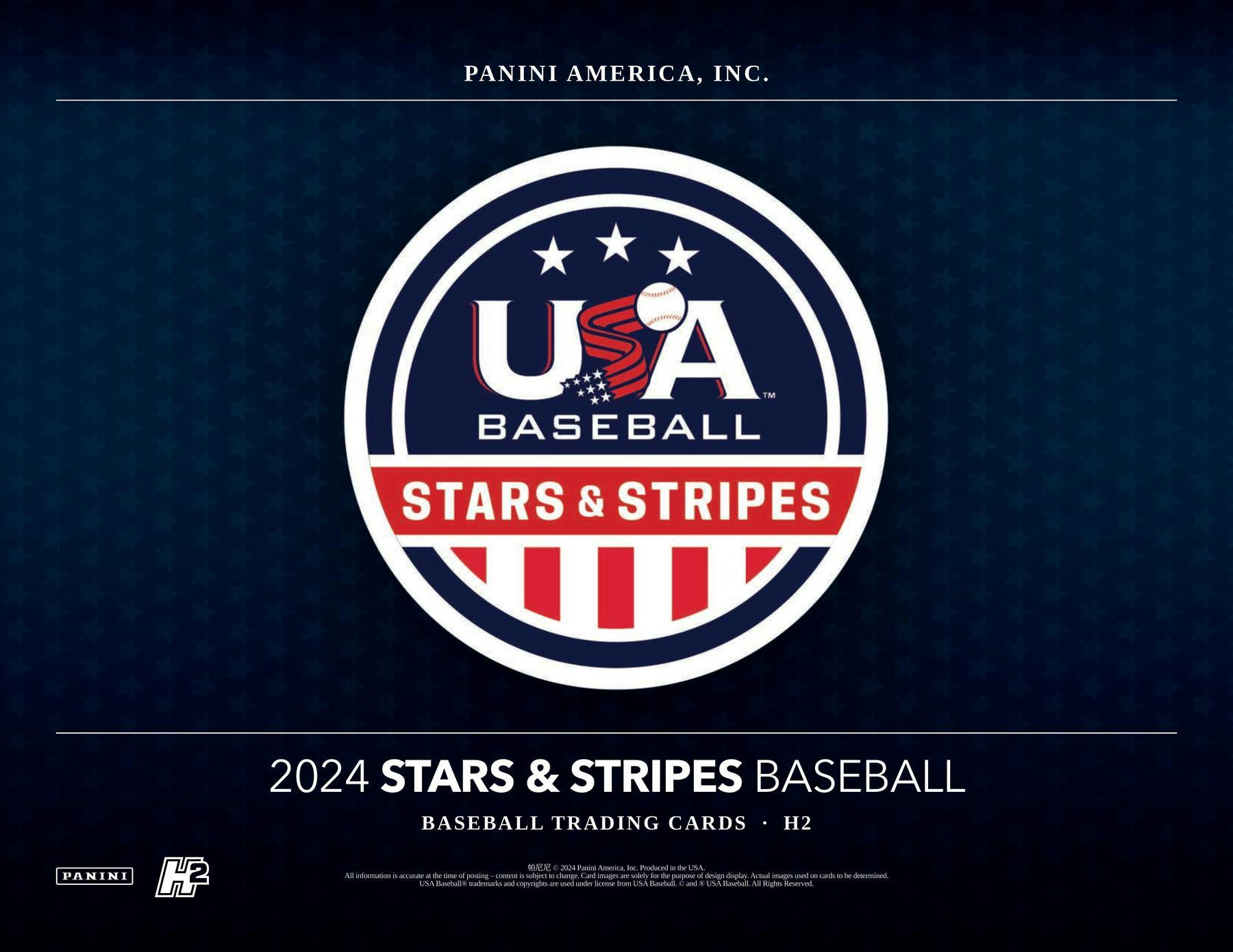 2024 Panini USA Stars & Stripes Baseball Hybrid H2 Box - Columbia Hobby - Sports Card Boxes - Toploaders - Card Savers