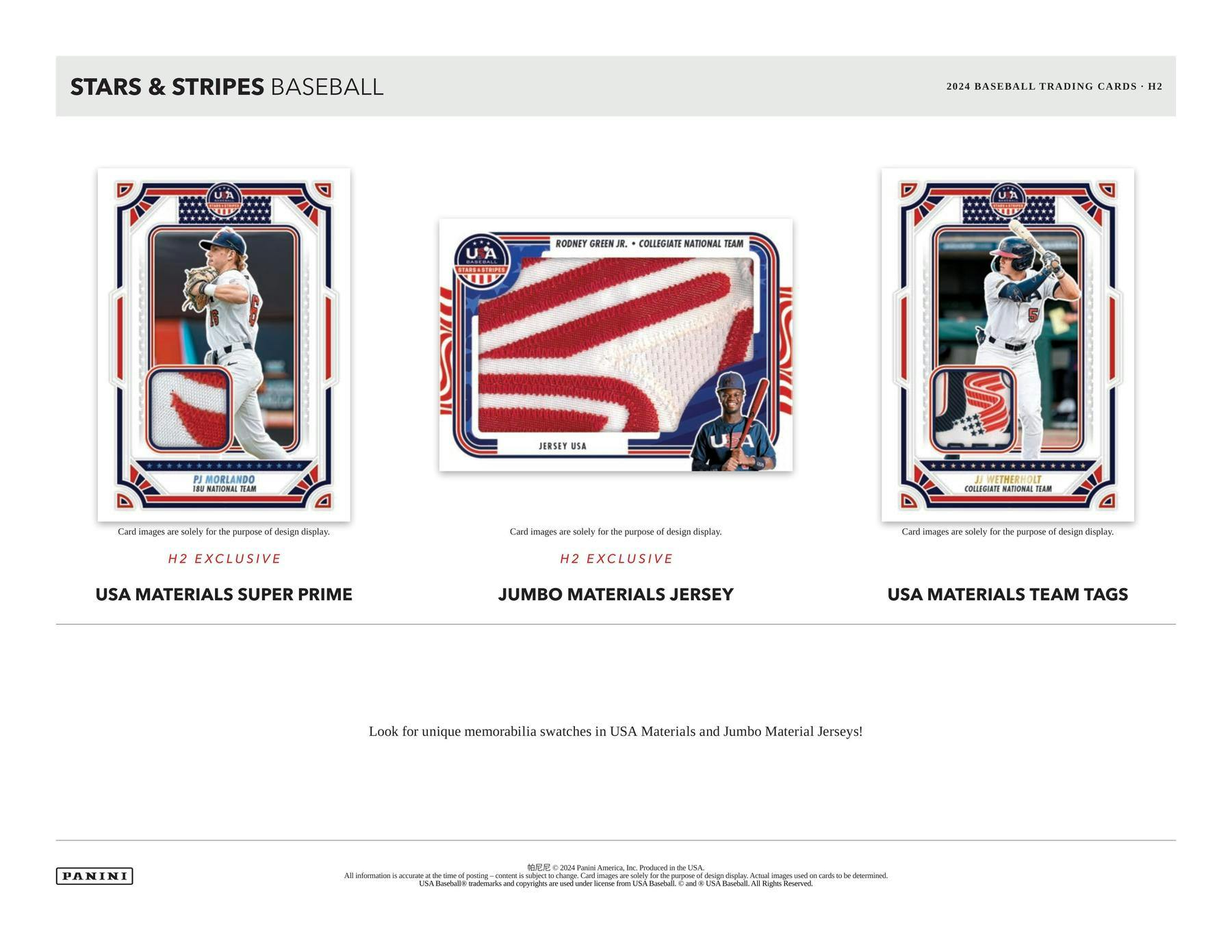 2024 Panini USA Stars & Stripes Baseball Hybrid H2 Box - Columbia Hobby - Sports Card Boxes - Toploaders - Card Savers