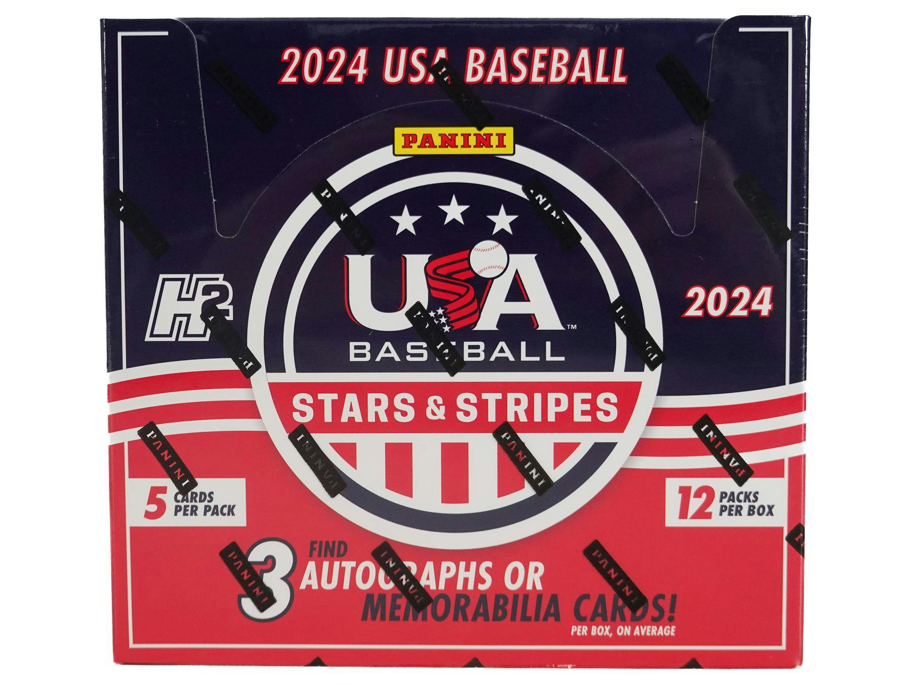 2024 Panini USA Stars & Stripes Baseball Hybrid H2 Box - Columbia Hobby - Sports Card Boxes - Toploaders - Card Savers
