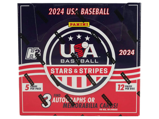 2024 Panini USA Stars & Stripes Baseball Hybrid H2 Box - Columbia Hobby - Sports Card Boxes - Toploaders - Card Savers
