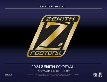 2024 Panini Zenith Football Hobby Box - Columbia Hobby - Sports Card Boxes - Toploaders - Card Savers